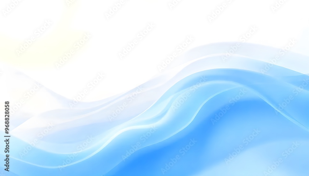 Soft, flowing waves in shades of blue and white gradient background. Soft, flowing waves in shades of blue and white gradient background.