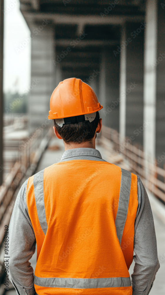 Detailed highway bridge construction, engineers overseeing, 3D illustration Detailed highway bridge construction, engineers overseeing, 3D illustration