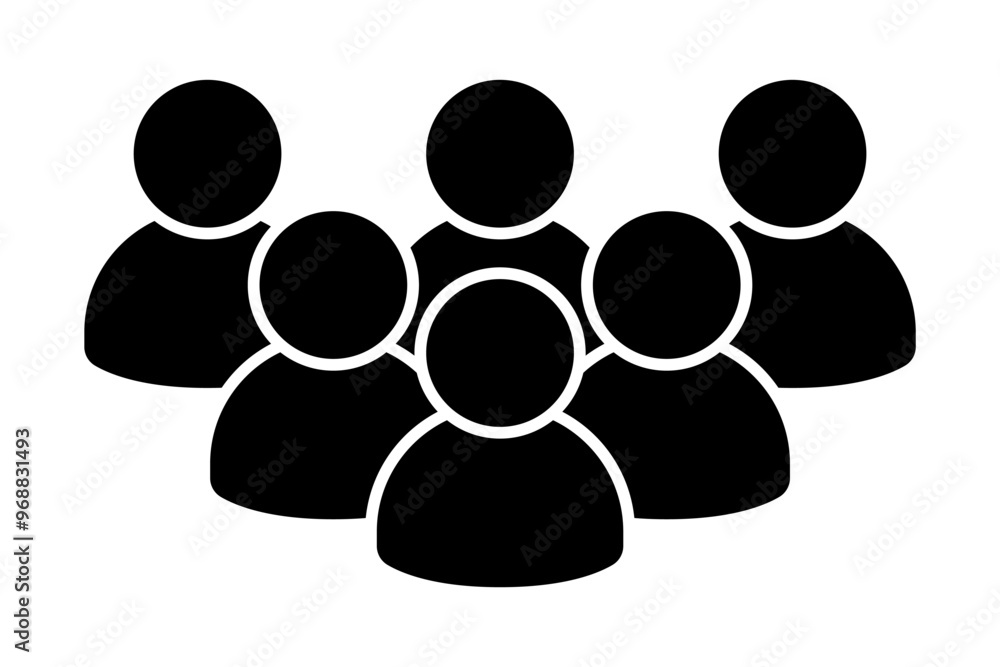 Vector isolated business group icon Vector isolated business group icon