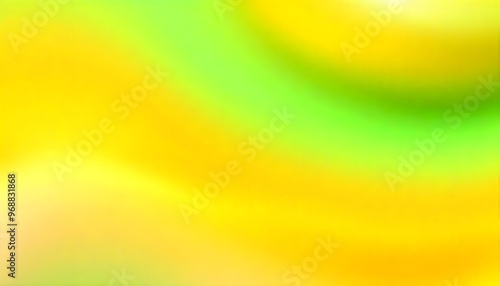 Vibrant yellow and green gradient with a soft, blurred background. Suitable for wallpaper