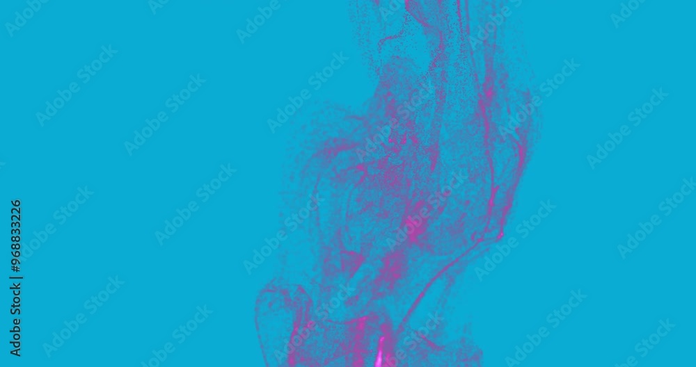 Animation of glowing light trails moving over blue background Animation of glowing light trails moving over blue background