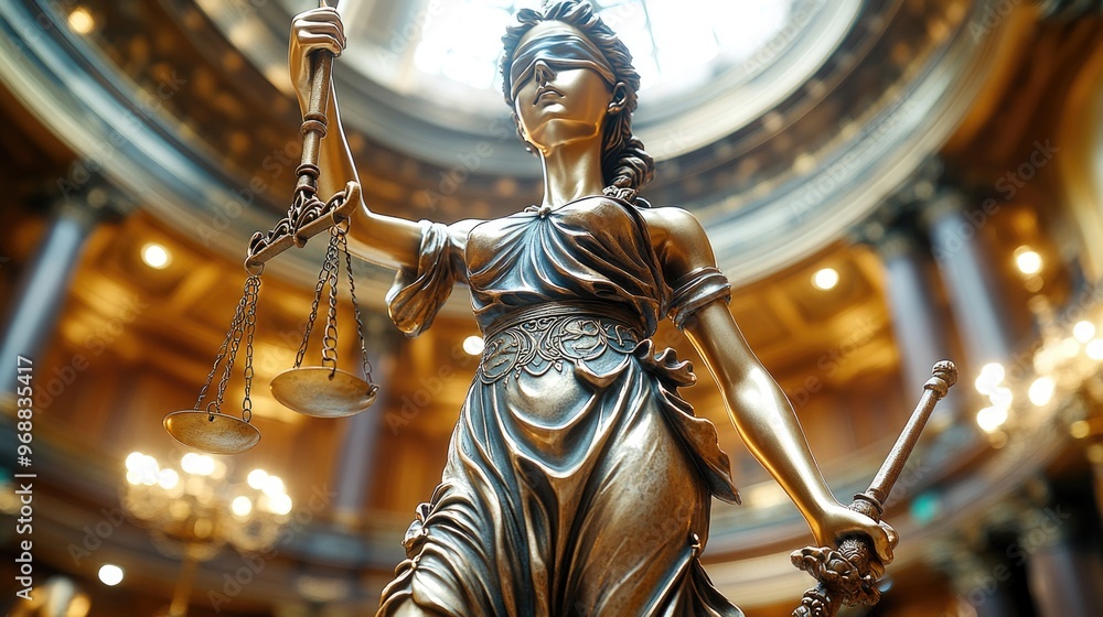 The Statue of Justice symbol, legal law concept image The Statue of Justice symbol, legal law concept image