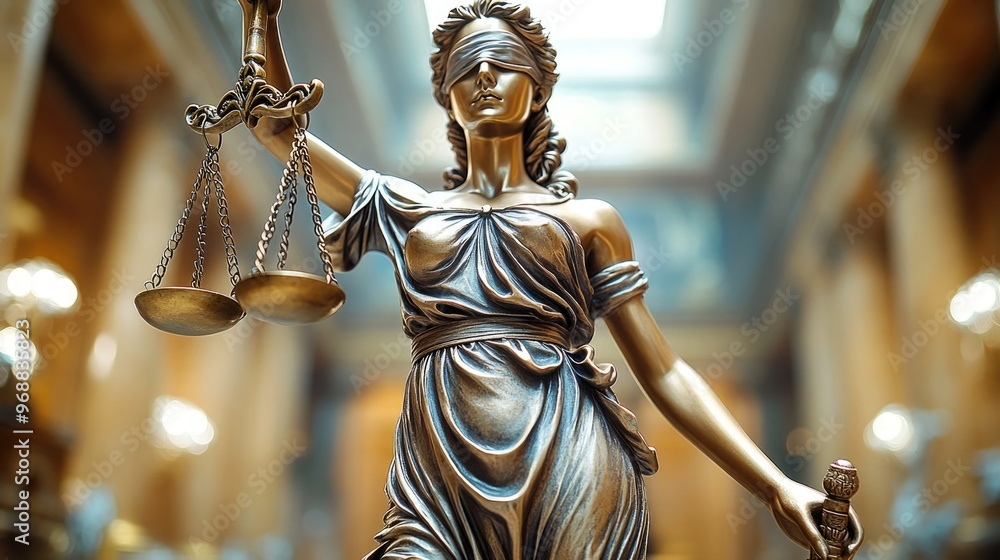 The Statue of Justice symbol, legal law concept image The Statue of Justice symbol, legal law concept image