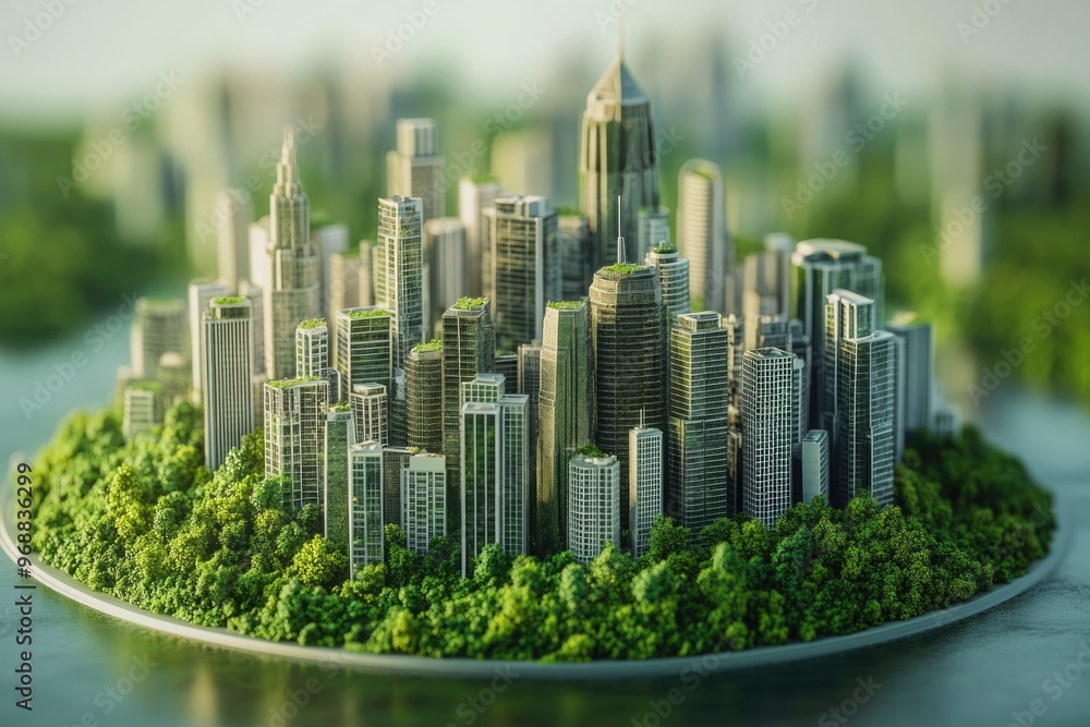 Obraz premium city skyline