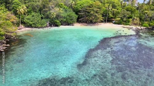 Aerial View of a Picturesque Island with Scenic Beauty