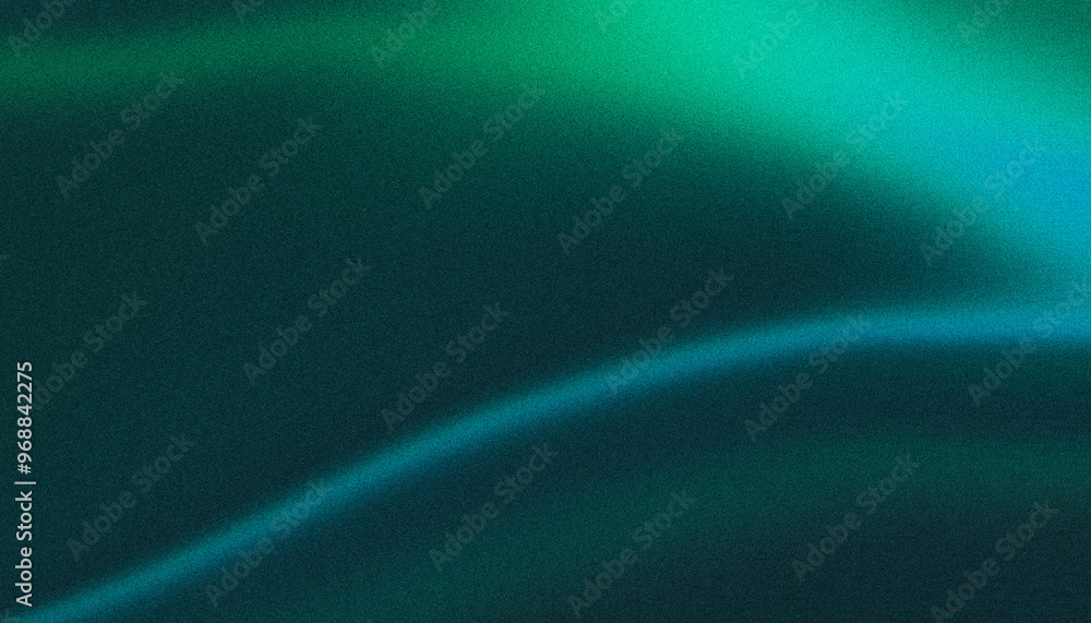 Grainy noise abstract texture background with smooth teal and green ...