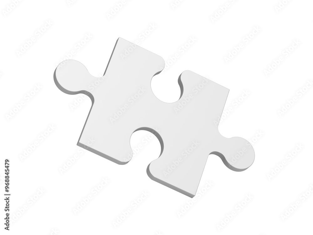 Puzzle. One piece. Isolated. 3d illustration. Puzzle. One piece. Isolated. 3d illustration.