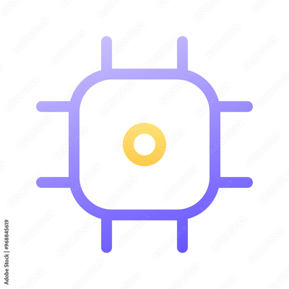 Technology Icon Gradient Outline Style