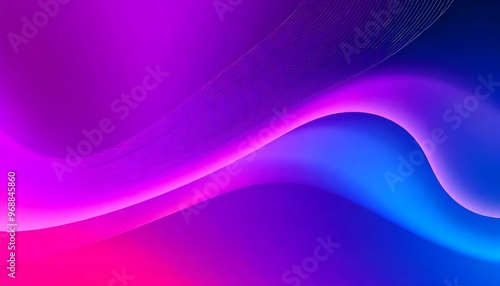 Abstract background with smooth curved lines and gradient. swirling, iridescent suitable for wallpaper.