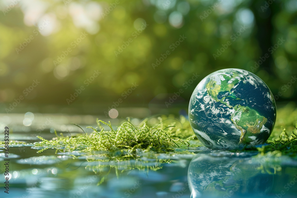 Beautiful greeting card with holiday composition for world environment day Beautiful greeting card with holiday composition for world environment day