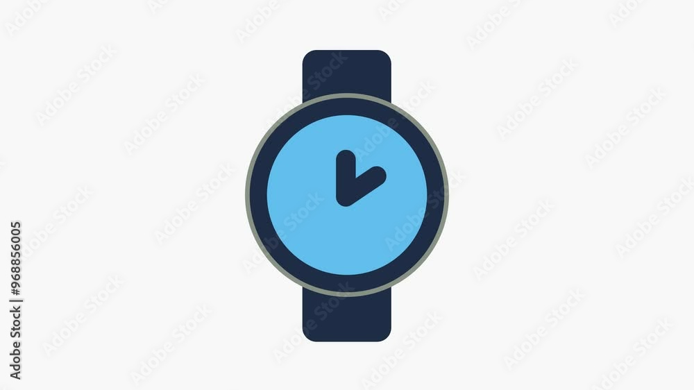 Digital Sports smart watch icon. simple smart watch icon 4k video animation Digital Sports smart watch icon. simple smart watch icon 4k video animation