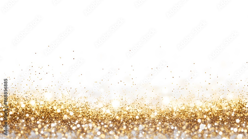 A festive background featuring a cascade of shimmering gold glitter and star-shaped confetti falling from the top. The gradient effect transitions from dense at the top to sparse towards the bottom. A festive background featuring a cascade of shimmering gold glitter and star-shaped confetti falling from the top. The gradient effect transitions from dense at the top to sparse towards the bottom.