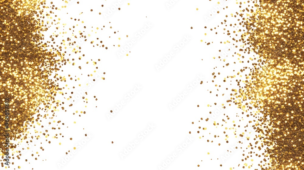 A festive background featuring a cascade of shimmering gold glitter and star-shaped confetti falling from the top. The gradient effect transitions from dense at the top to sparse towards the bottom. A festive background featuring a cascade of shimmering gold glitter and star-shaped confetti falling from the top. The gradient effect transitions from dense at the top to sparse towards the bottom.