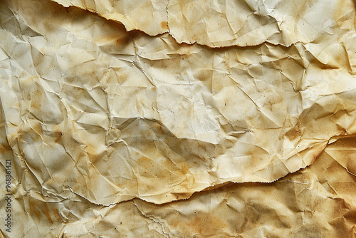 Beautiful texture old crumpled paper, design abstract background