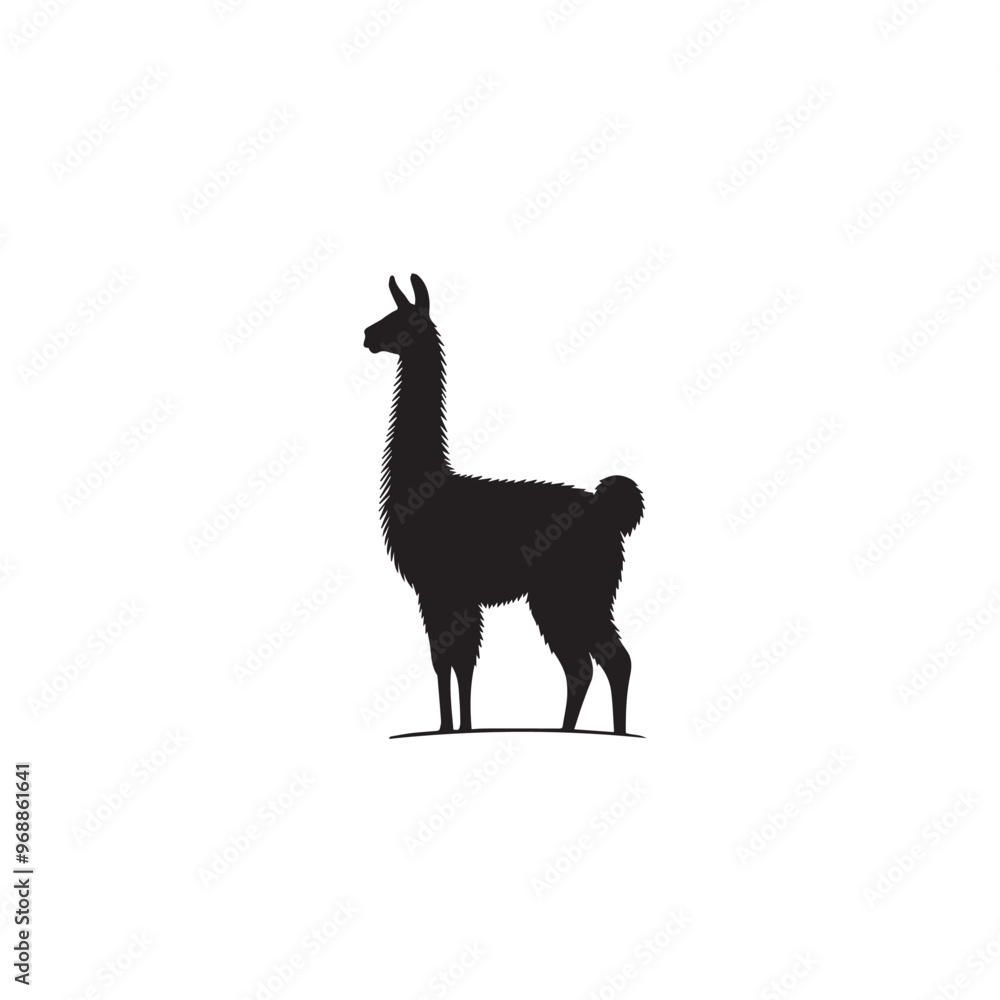 Vicuña Silhouette design. Vicuña Silhouette vector design. Llama vector design. Llama logo. Vicuña Silhouette design. Vicuña Silhouette vector design. Llama vector design. Llama logo.