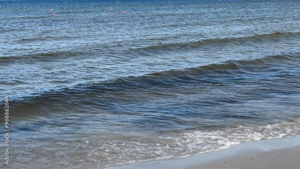 baltic sea beach summer waves baltic sea beach summer waves