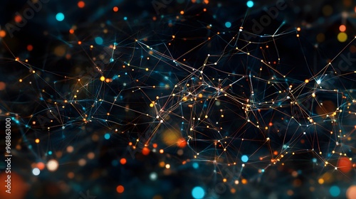 3. Illustrative representation of the brain is neural network with active synapses