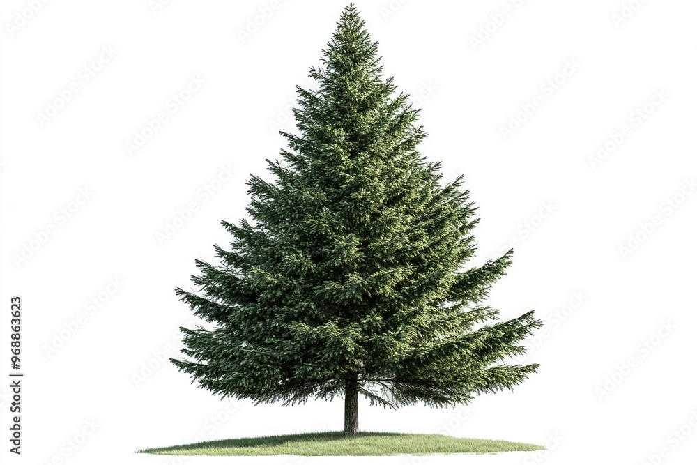Fototapeta premium christmas tree isolated on white