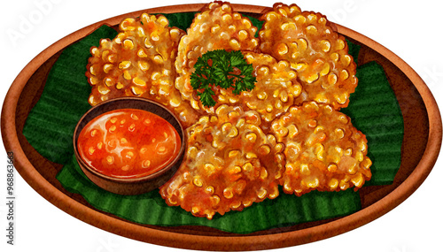 Bakwan Jagung Illustration photo