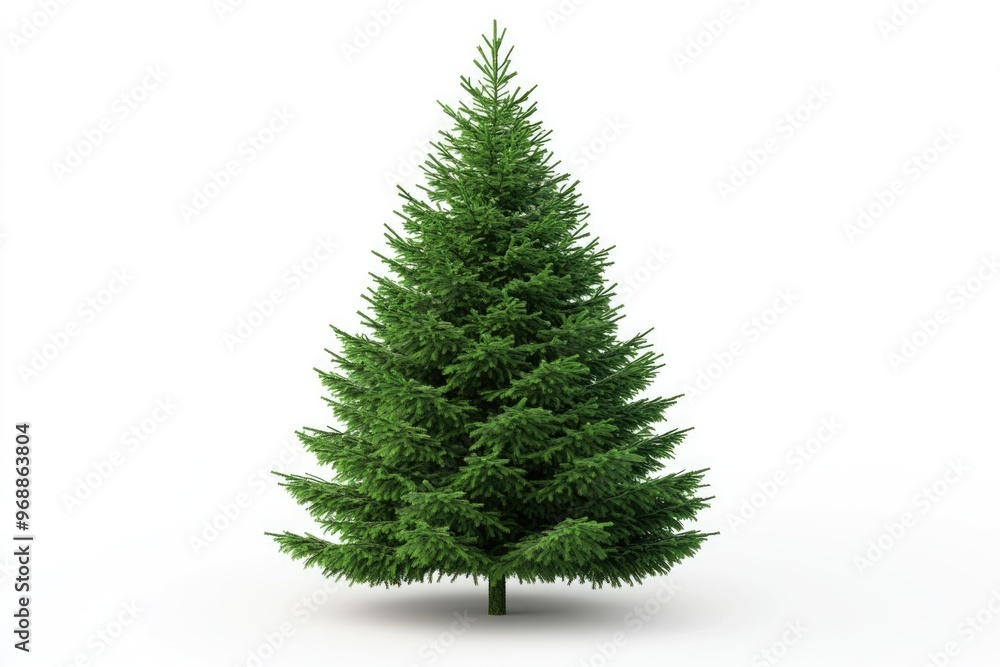 Obraz premium christmas tree isolated on white