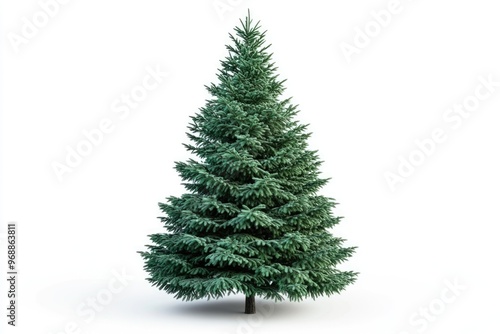 christmas tree isolated on white