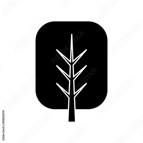 Tree icon vector. Plant illustration sign. Garden symbol or logo.