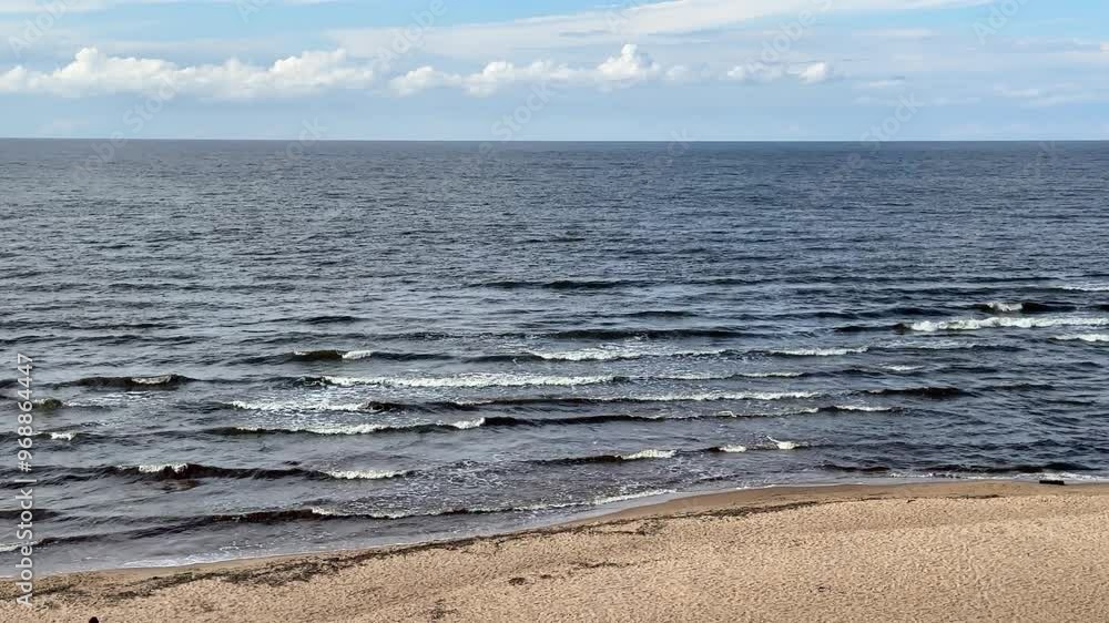 baltic sea beach summer waves baltic sea beach summer waves