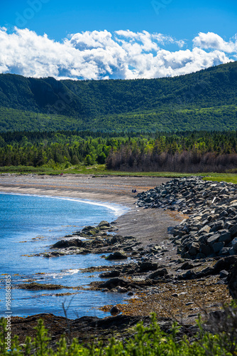 Gaspé Peninsula Scenery along road 132 photo