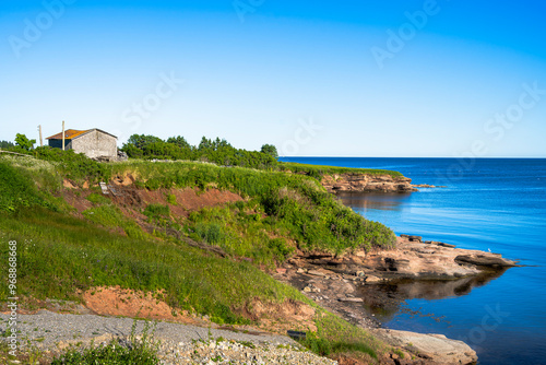 Gaspé Peninsula Scenery along road 132 photo