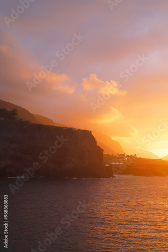 Obraz na płótnie Cliffs in San Marcos beach, Tenerife, Canary Islands, Spain w salonie