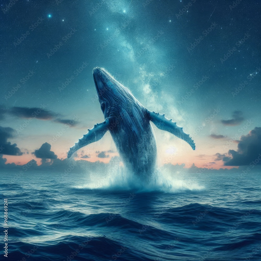 Fototapeta premium The Giant’s Oceanic Ascent