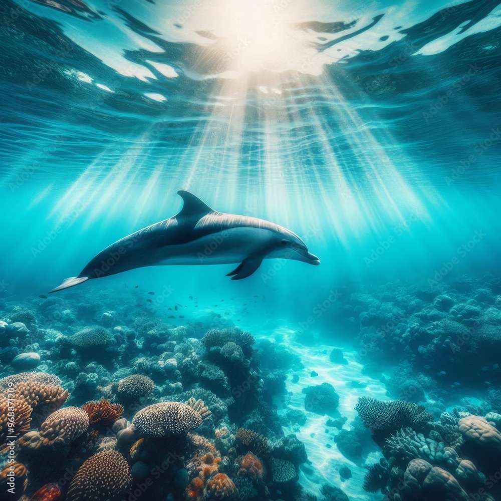 Underwater Grace: The Dolphin Underwater Grace: The Dolphin
