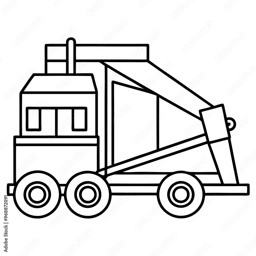 asphalt plant machine outline coloring book page line art drawing asphalt plant machine outline coloring book page line art drawing