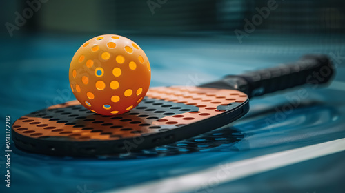 Pickleball Racket and Ball