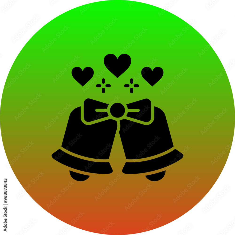Fototapeta premium Wedding Bells Icon