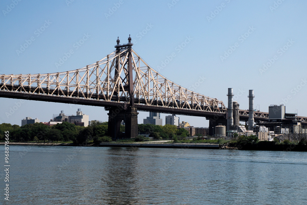 Obraz premium New york city Queens view from Roosvelt island