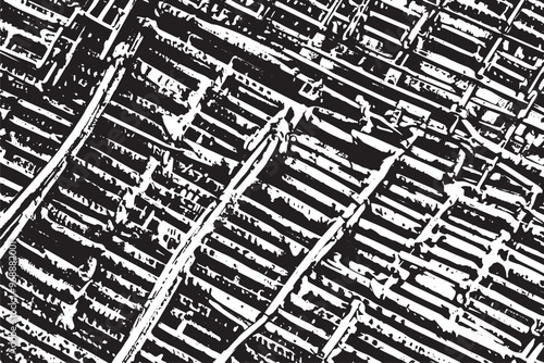 Grunge steel mesh texture on a metal grid walkway, featuring a heavy iron backdrop and anti-slip design.