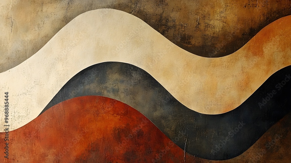 Organic abstract shapes in warm, earthy tones blending together for a natural, calming composition. Organic abstract shapes in warm, earthy tones blending together for a natural, calming composition.