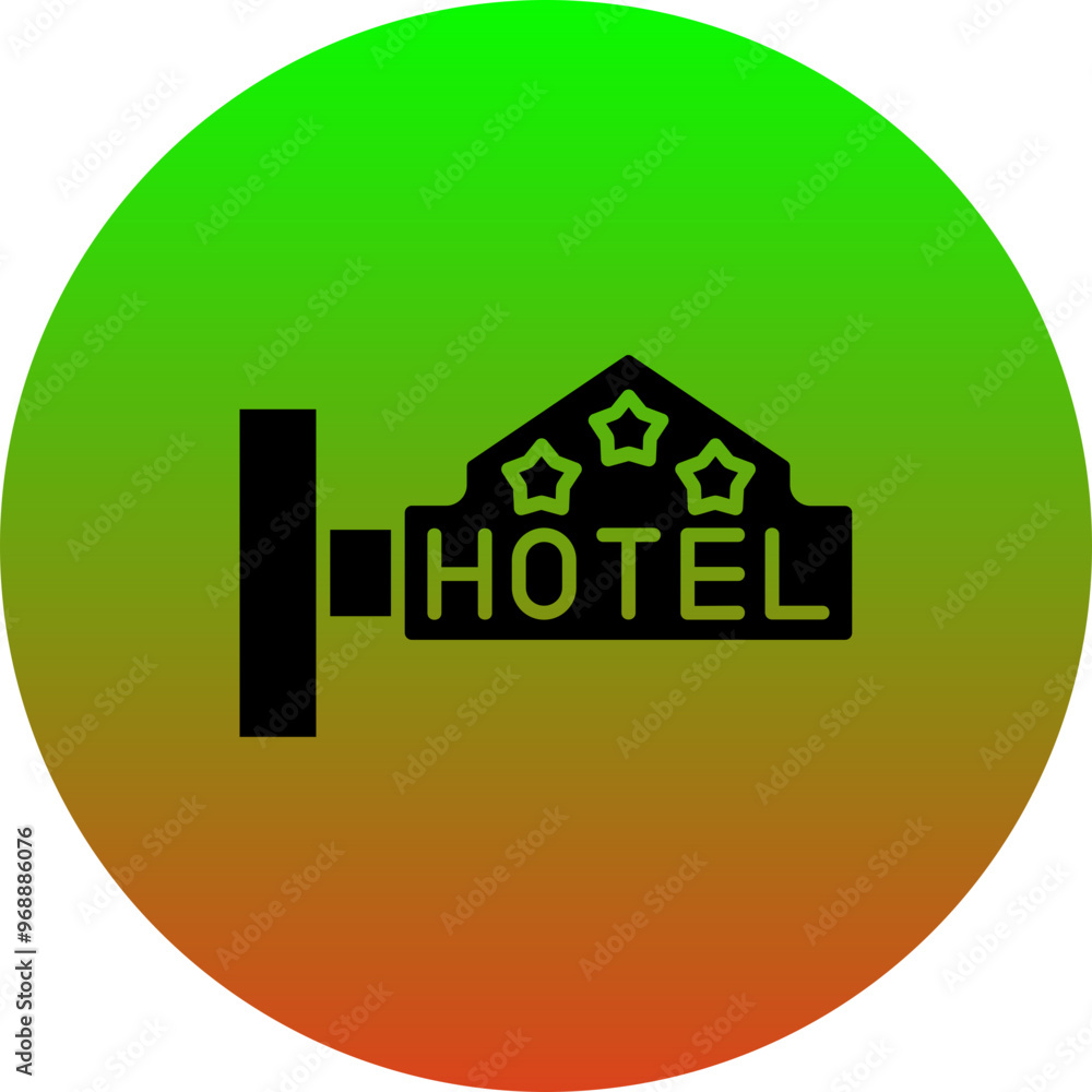 Hotel Sign Icon Hotel Sign Icon