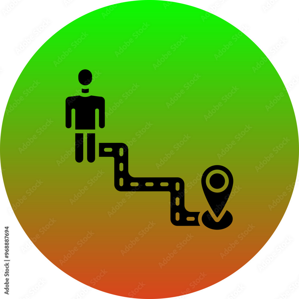 Location Distance Icon Location Distance Icon
