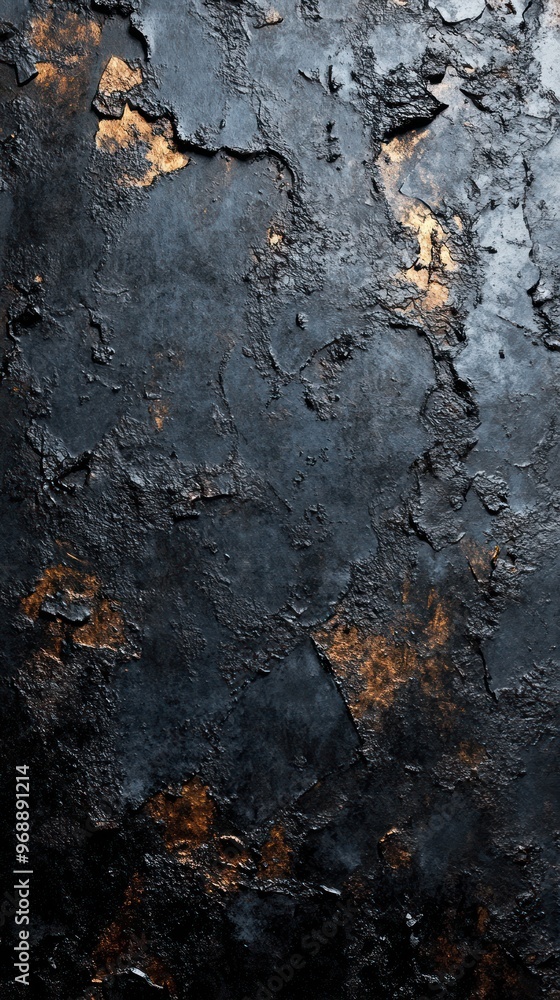 Abstract Texture of Dark Grey and Gold Surface Abstract Texture of Dark Grey and Gold Surface