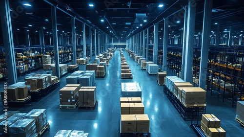 48. A distribution center with a focus on last-mile delivery operations and logistics