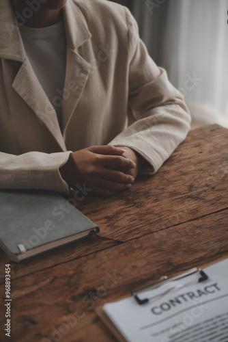 Wallpaper Mural Judge gavel with Justice lawyers having team meeting at law firm background. Concepts of Law and Legal services. Torontodigital.ca
