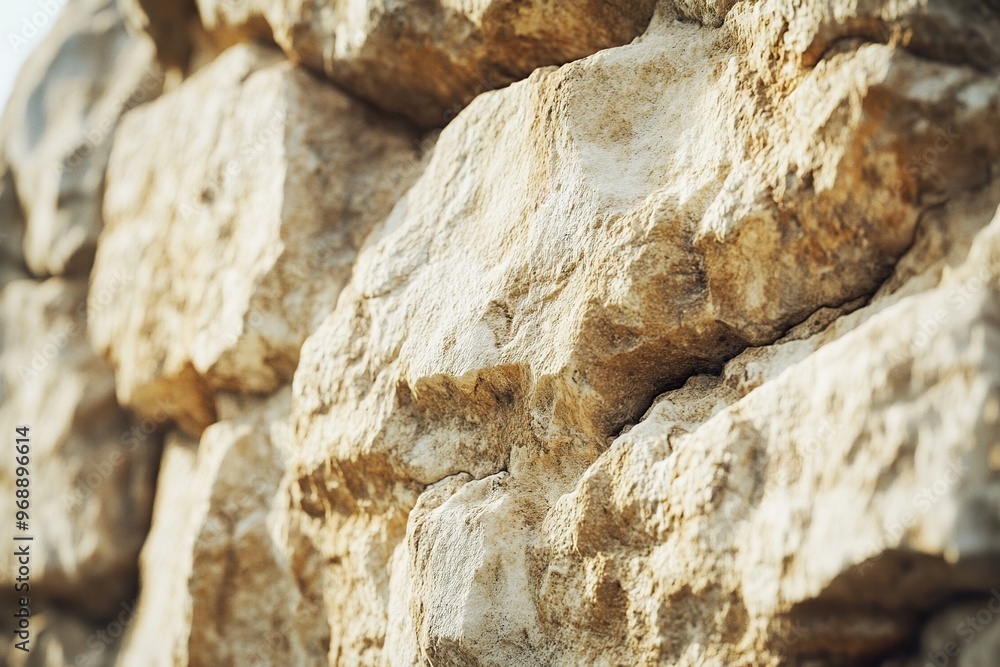 A close up of a rough sandstone surface with natural erosion and varied color tones A close up of a rough sandstone surface with natural erosion and varied color tones