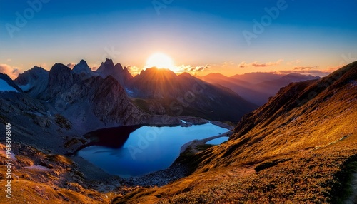 Beautiful scenery of mountains