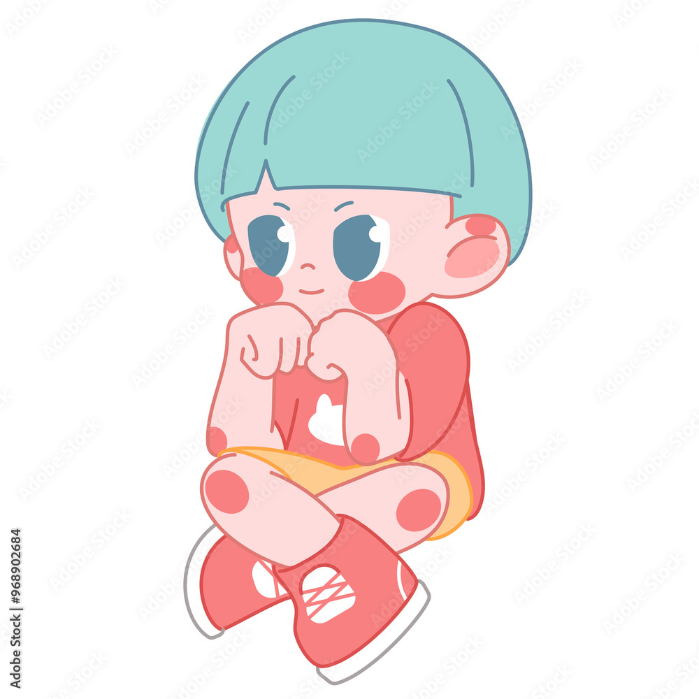 Chibi Curious Illustration Chibi Curious Illustration