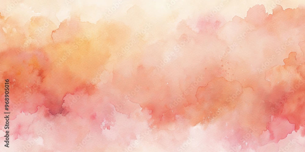 Abstract watercolor background in pastel peach and pink shades Abstract watercolor background in pastel peach and pink shades