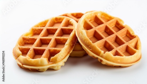 waffles white background