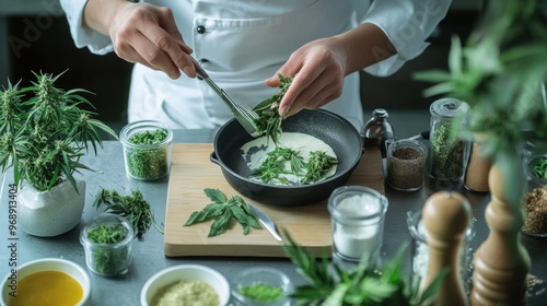 chef_preparing_cannabis-infused_edibles