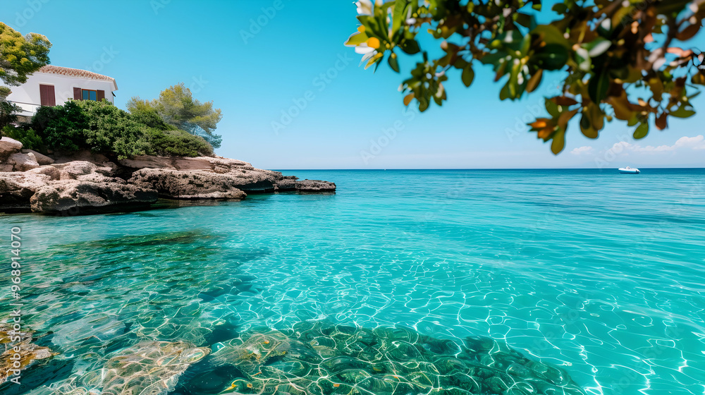 Fototapeta premium beach with water and sky